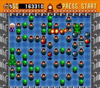 une photo d'Ã©cran de Super Bomberman sur Nintendo Super Nes